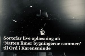sortefar digtoplæsning karensminde på youtube